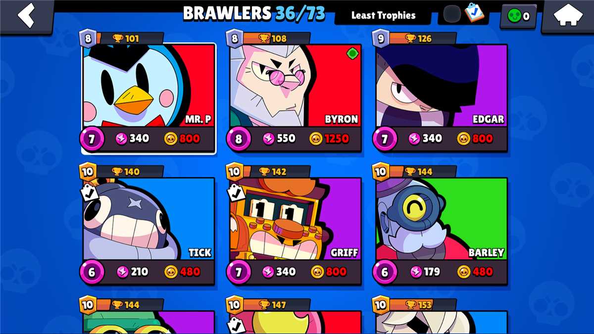 Game account sale Brawl Stars